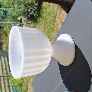 Milk Glass Pedestal Candy Dish, Bowl